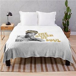 Aretha Franklin Throw Blanket