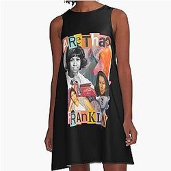 Aretha Franklin a natural lady soul A-Line Dress