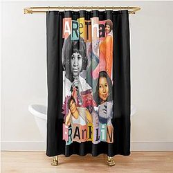 Aretha Franklin Natural Woman Lady Soul Shower Curtain