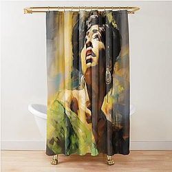 Drawing Aretha Franklin Shower Curtain