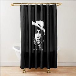 Aretha Franklin Portrait Shower Curtain