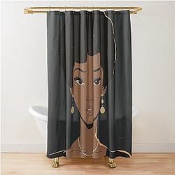 Aretha Franklin Anime Style Shower Curtain