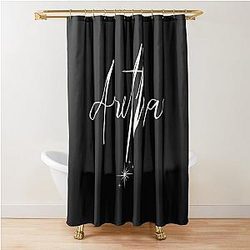 A Simple Homage to Aretha Franklin Shower Curtain