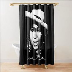 Aretha Franklin Portrait Shower Curtain