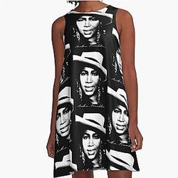 Aretha Franklin Portrait Dress