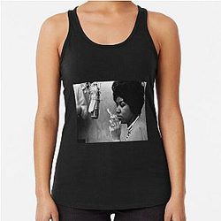 Aretha Franklin Vintage Racerback Tank Top