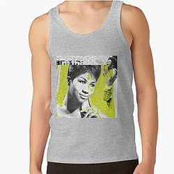 Aretha Franklin Artwork by Iona Digital Tank Top