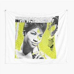 Aretha Franklin by Iona Art Digital Tapestry