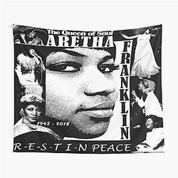 Aretha Franklin - Rest In Peace Tapestry