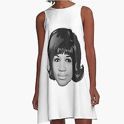 Aretha Franklin Queen of Soul A-Line Dress