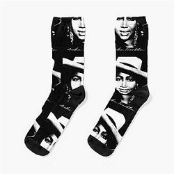 Aretha Franklin Portrait Socks