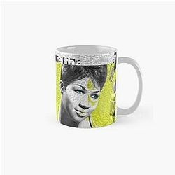 Aretha Franklin Digital Artwork by Iona Art Classic Mug