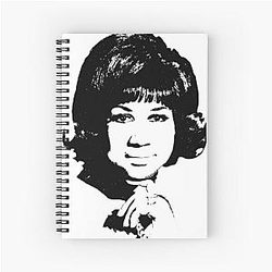 Aretha Franklin Pop Spiral Notebook