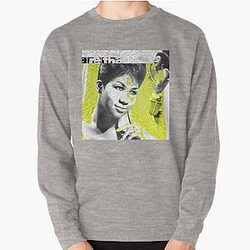 Aretha Franklin Artwork by Iona Art Pullover Sweatshirt