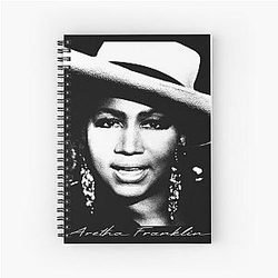 Aretha Franklin Portrait Notebook