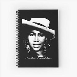 Aretha Franklin Portrait Notebook