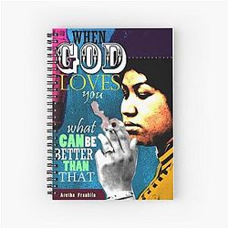 Aretha Franklin Inspirational Notebook