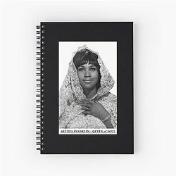Aretha Franklin Queen of Soul Spiral Notebook