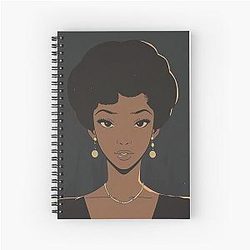 Aretha Franklin Anime Style Spiral Notebook