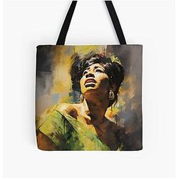 Drawing Aretha Franklin Tote Bag