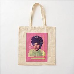 Aretha Franklin Cotton Tote Bag