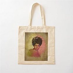 Aretha Franklin Cotton Tote Bag