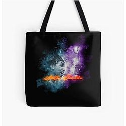 Aretha Franklin Chiffon Top All Over Tote Bag