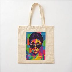 Aretha Franklin Pop Cotton Tote Bag