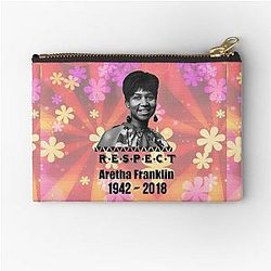 Aretha Franklin 1942 2018 Respect Zipper Pouch