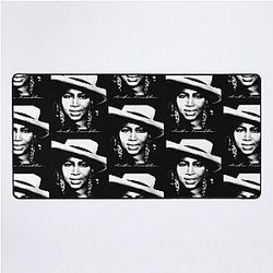 Aretha Franklin Portrait Desk Mat