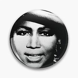 Aretha Franklin Portrait Pin