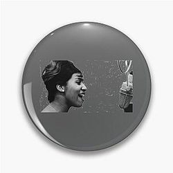 Aretha Franklin Classic Pin
