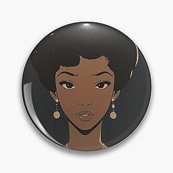 Aretha Franklin Anime style Pin