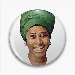 Aretha Franklin low poly portrait
