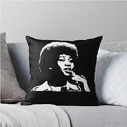 Aretha Franklin Sings Aretha Franklin Throw Pillow