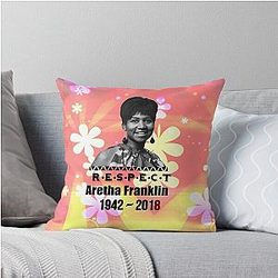 Aretha Franklin - Respect Throw Pillow