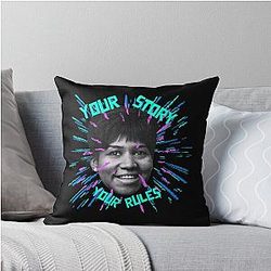 Aretha Franklin Your Story Throw Pillow