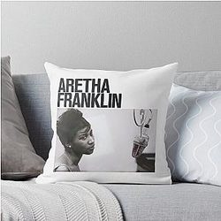 Aretha Franklin Classic Throw Pillow