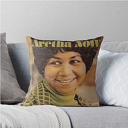 Aretha Franklin Album Photograph Throw Pillow
