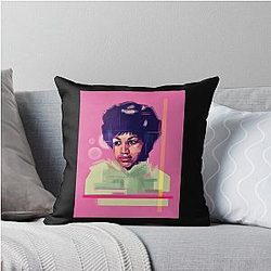 Aretha Franklin Art Pillow