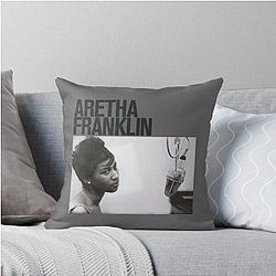 Aretha Franklin Classic Throw Pillow