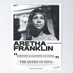 Aretha Franklin Queen of Soul Poster