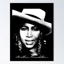 Aretha Franklin Portrait Poster