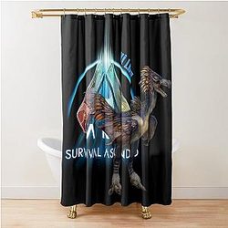 ARK Survival Evolved Dinosaur Shower Curtain