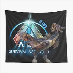 ARK Survival Ascended Dinosaur Tapestry