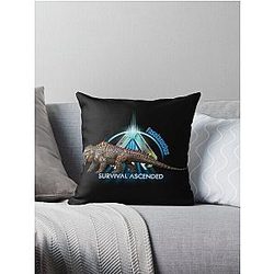 ARK Survival Ascended Dinosaur Fasolasuchus Throw Pillow