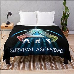 ARK Survival Evolved ASA logo Throw Blanket
