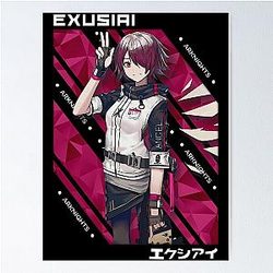 Exusiai - Arknights V.1 - White Version Poster
