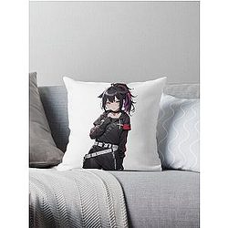 Cute Jessica - Arknights Fanart Throw Pillow