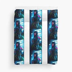 Neon Texas with soda  Arknights    Duvet Cover